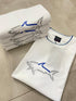 Paul&Shark tshirt חולצה מטורפת של פול שארק טישרט בצבע לבן לוגו המותג באמצע